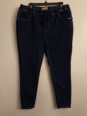Honey & Bristle Skinny Jeans Pull On Elastic Waist Size 14
